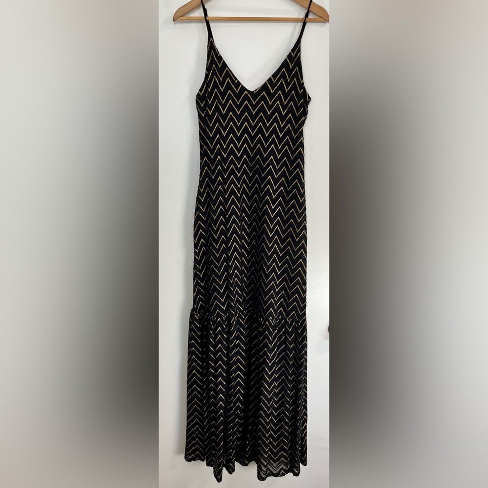 Eri + Ali Chevron Midi Dress
